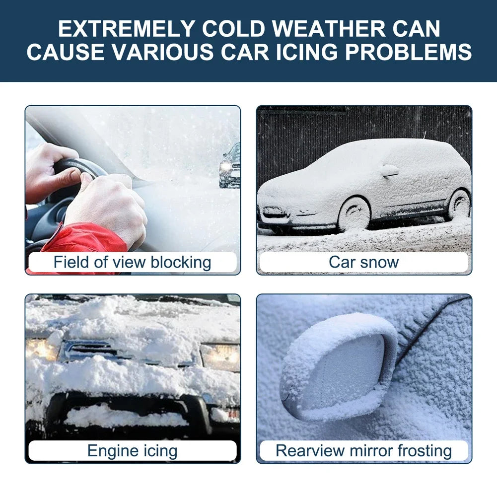 Electromagnetic Wave Snow Removal & Anti-Freezing Device for Cars